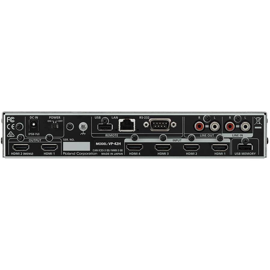 ROLAND VP-42H - Multi-Format Video Processor (Motion-Scene-Switching | Multi-Viewer | Audio-Mixer | RS-232)