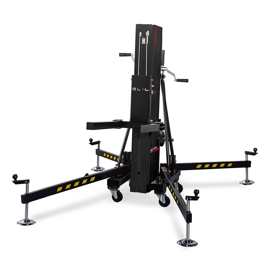 GUIL ULK-600XL - Kompakter Gabellift mit Winde (Arbeitshöhe max. 6,00m | Belastbarkeit max. 350kg | Ladehöhe 30cm |