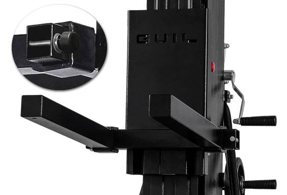 GUIL ULK-600XL - Kompakter Gabellift mit Winde (Arbeitshöhe max. 6,00m | Belastbarkeit max. 350kg | Ladehöhe 30cm |