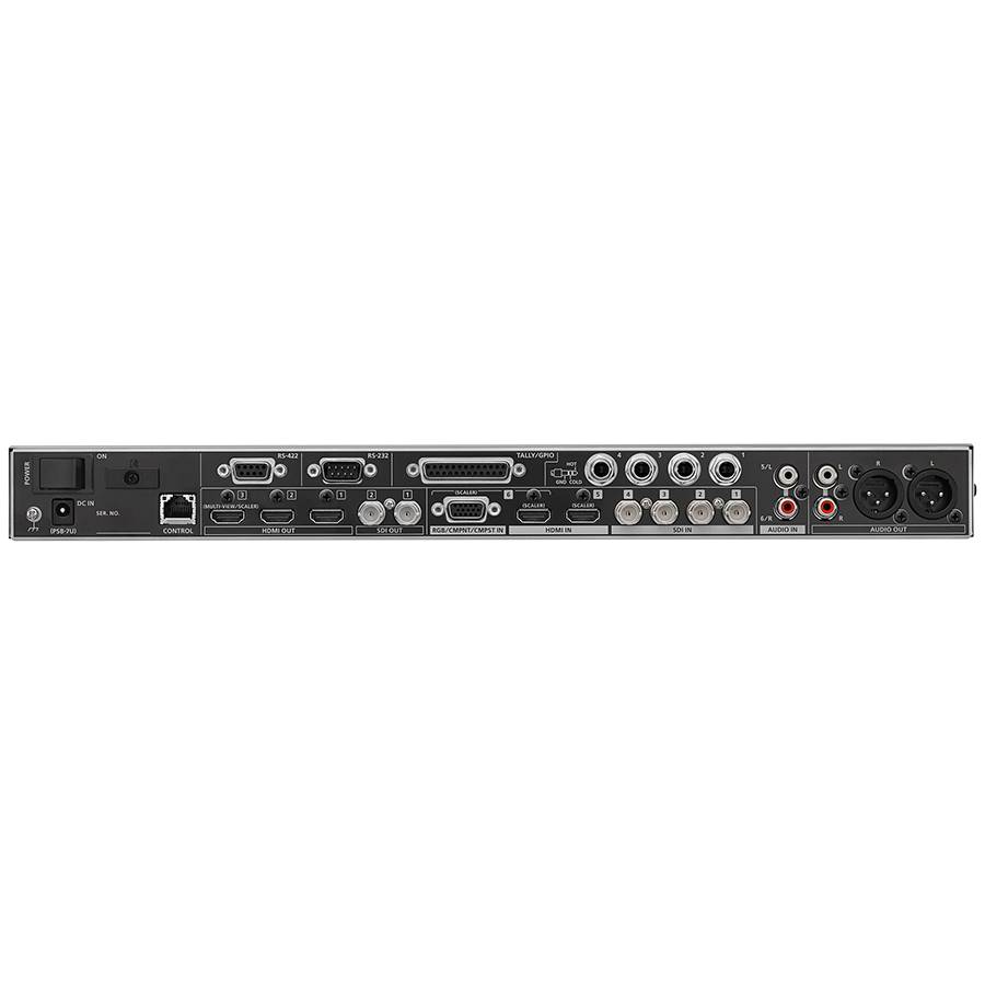 ROLAND XS-62S - 6-Kanal HD Matrix Switcher (4x SDI-In & & 2x HDMI-In | 18-Kanal Audio-Mixer | PTZ-Steuerung | Smart