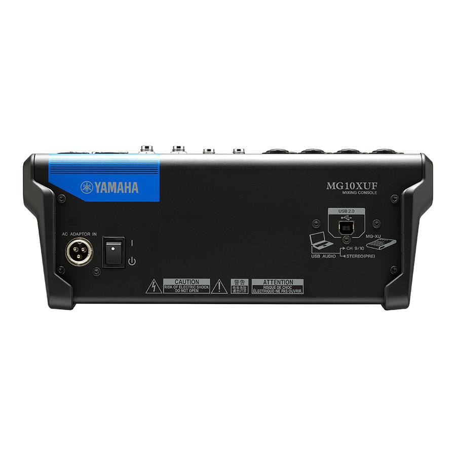 YAMAHA MG10XUF - 10-Kanal Mischpult Konsole (4 Mic-In | 10 Line-In | 1 Stereo Bus | 1 AUX | SPX | Metallgehäuse | mit