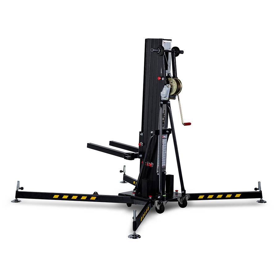 GUIL ULK-400 - Kompakter Gabellift mit Winde (Arbeitshöhe max. 5,00m | Belastbarkeit max. 200kg | Ladehöhe 19cm |