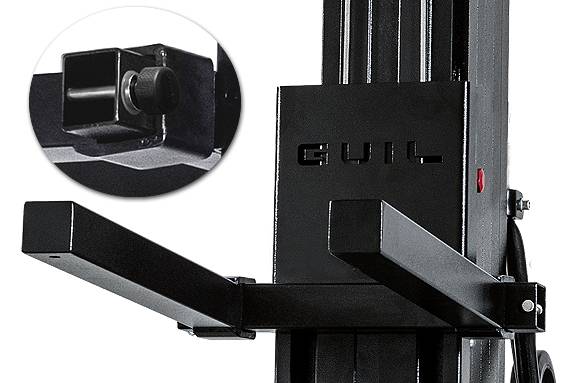 GUIL ULK-400 - Kompakter Gabellift mit Winde (Arbeitshöhe max. 5,00m | Belastbarkeit max. 200kg | Ladehöhe 19cm |