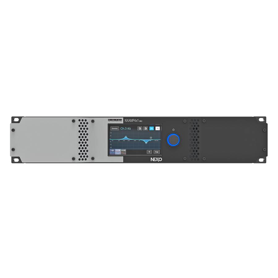 NEXO NXAMP4X1MK2 - Digitaler 4-Kanal-Leistungs-TD-Controller (4x 1.300 Watt | 2HE Rackgerät) - in schwarz/silber