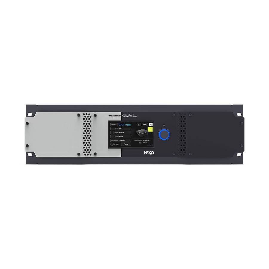 NEXO NXAMP4X4MK2 - Digitaler 4-Kanal-Leistungs-TD-Controller (4x 4.500 Watt | 3HE Rackgerät) - in schwarz/silber
