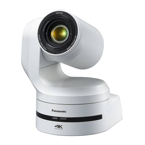 PANASONIC AW-UE150 - 4K UHD HDR PTZ-Kamera (2.160/50p | 20x optischer Zoom | 12G-SDI/3G-SDI/HDMI/Fiber | PoE++) - weiß