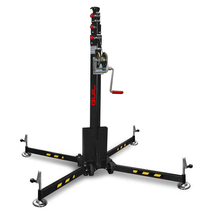 GUIL ELC-730 - Kompakter Teleskop-Lift mit Winde und Ø 35 mm Spigot (Höhe max. 4,50m | Belastbarkeit max. 125kg |