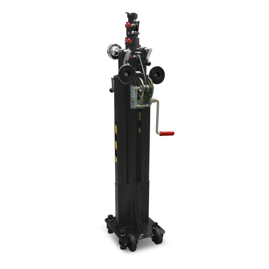 GUIL ELC-730 - Kompakter Teleskop-Lift mit Winde und Ø 35 mm Spigot (Höhe max. 4,50m | Belastbarkeit max. 125kg |