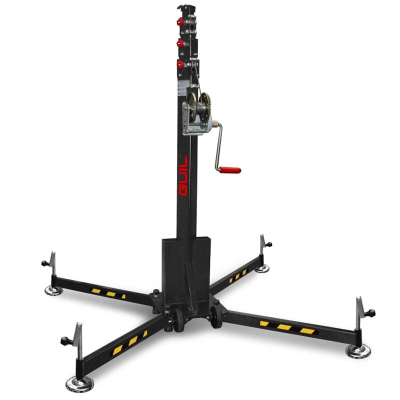 GUIL ELC-735 - Kompakter Teleskop-Lift mit Winde und Ø 35 mm Spigot (Höhe max. 5,00m | Belastbarkeit max. 125kg |