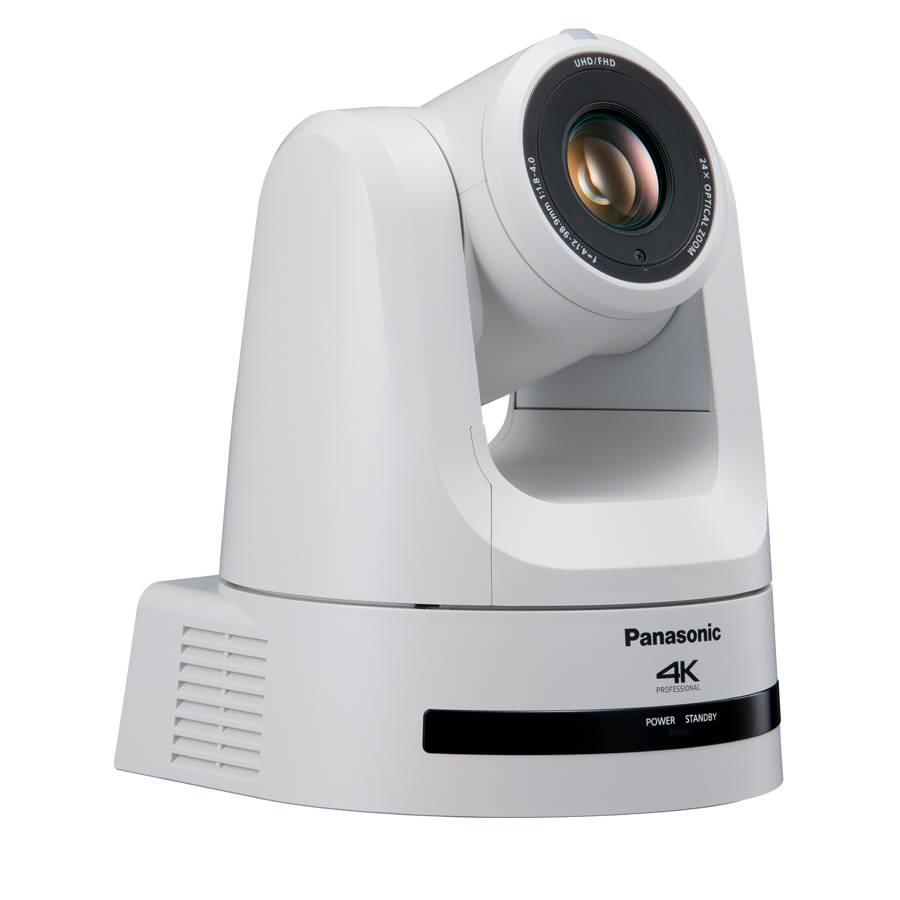 PANASONIC AW-UE100 - 4K UHD PTZ-Kamera (2.160/60p | 24x optischer Zoom | 12G-SDI/3G-SDI/HDMI | NDI HX2 | SRT) - weiß