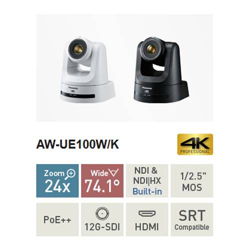PANASONIC AW-UE100 - 4K UHD PTZ-Kamera (2.160/50p | 24x optischer Zoom | OIS + EIS Bildstabilisator |