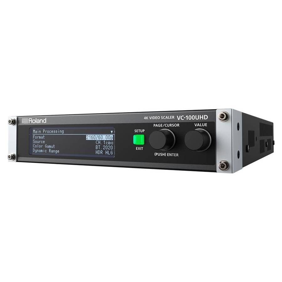 ROLAND VC-100UHD - 4K UHD HDR Video-Scaler (LCD-Display | Ultra Scaler | simultane Bildbearbeitung | USB3.0-Streaming |