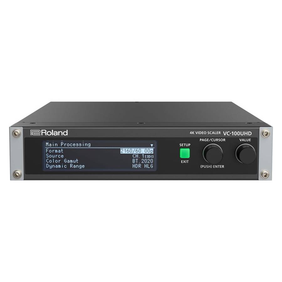 ROLAND VC-100UHD - 4K UHD HDR Video-Scaler (LCD-Display | Ultra Scaler | simultane Bildbearbeitung | USB3.0-Streaming |