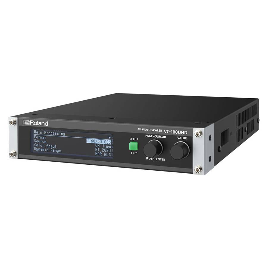 ROLAND VC-100UHD - 4K UHD HDR Video-Scaler (LCD-Display | Ultra Scaler | simultane Bildbearbeitung | USB3.0-Streaming |