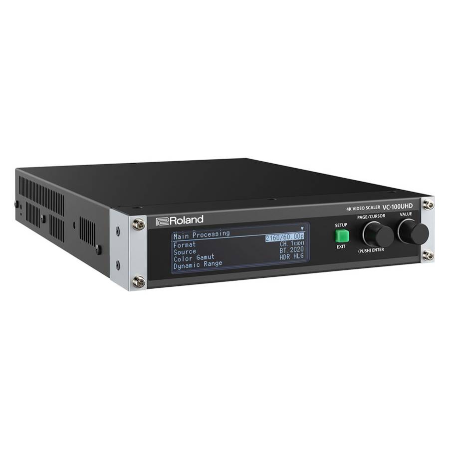 ROLAND VC-100UHD - 4K UHD HDR Video-Scaler (LCD-Display | Ultra Scaler | simultane Bildbearbeitung | USB3.0-Streaming |