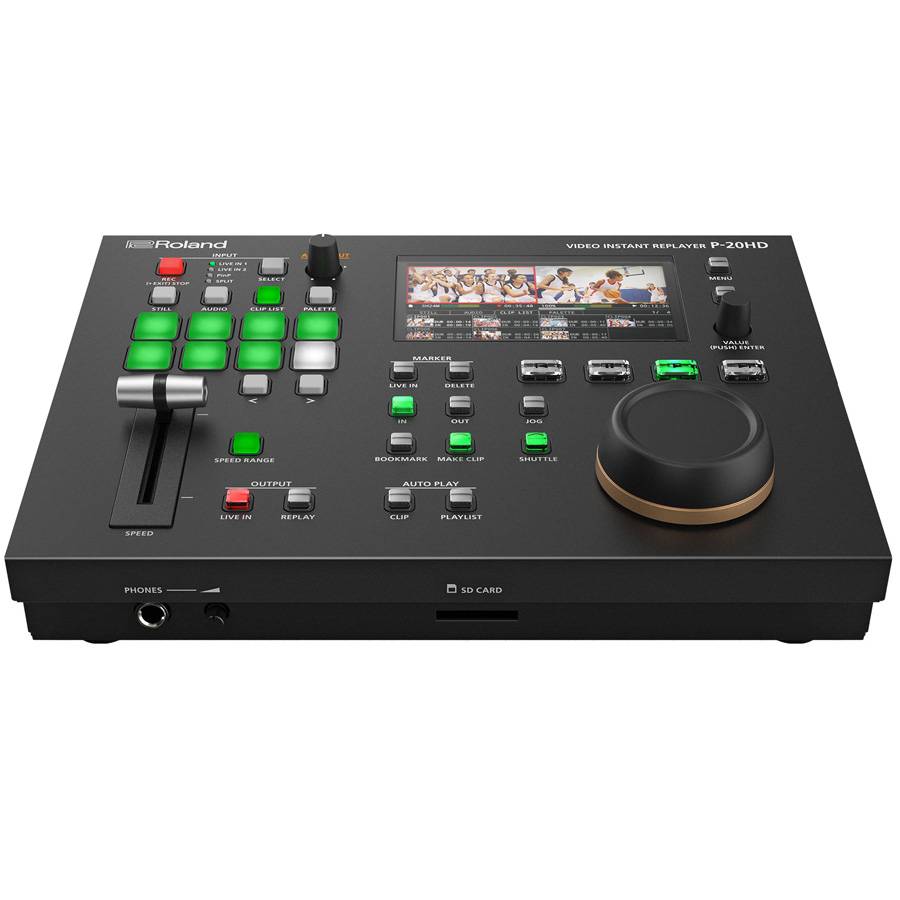 ROLAND P-20HD - Video Instant Replayer (4,3" Farb-LCD-Display | parallele Aufnahme & Wiedergabe | Kommentarfunktion |
