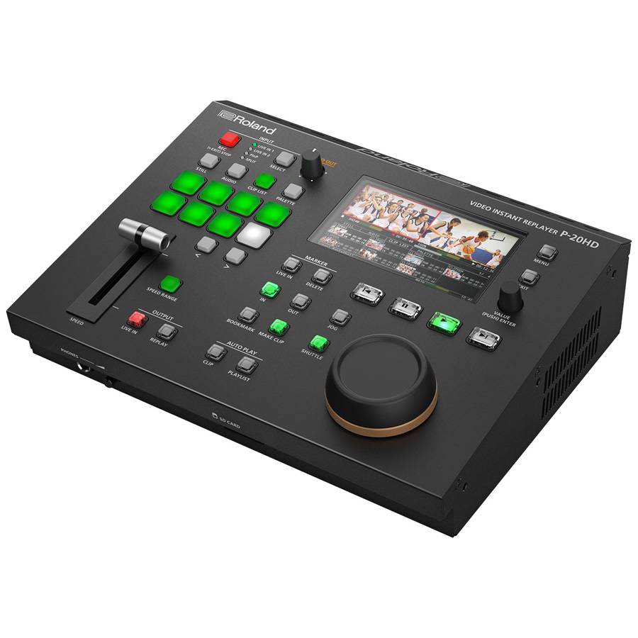 ROLAND P-20HD - Video Instant Replayer (4,3" Farb-LCD-Display | parallele Aufnahme & Wiedergabe | Kommentarfunktion |