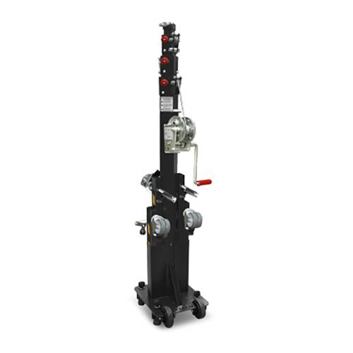 GUIL ELC-730/R - Kompakter Teleskop-Lift mit Rädern und Ø 35 mm Spigot (Höhe max. 4,58m | Belastbarkeit max. 125kg |
