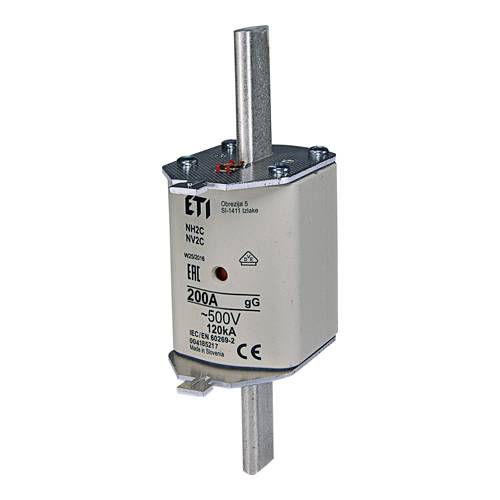 ETI 004185217 - AC Sicherungseinsatz NH2C gG 200A/500V (Typ NH | 500V | 200A | Kombinationssicherungsstatusanzeige)