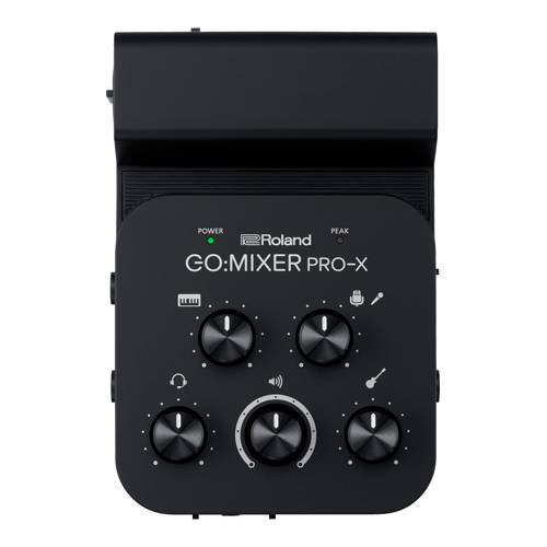 ROLAND GO:MIXER PRO-X - Audio-Mixer für Mobilgeräte (Combo-Buchse für Mikrofone mit XLR- oder 6,3mm Klinke | Loopback)