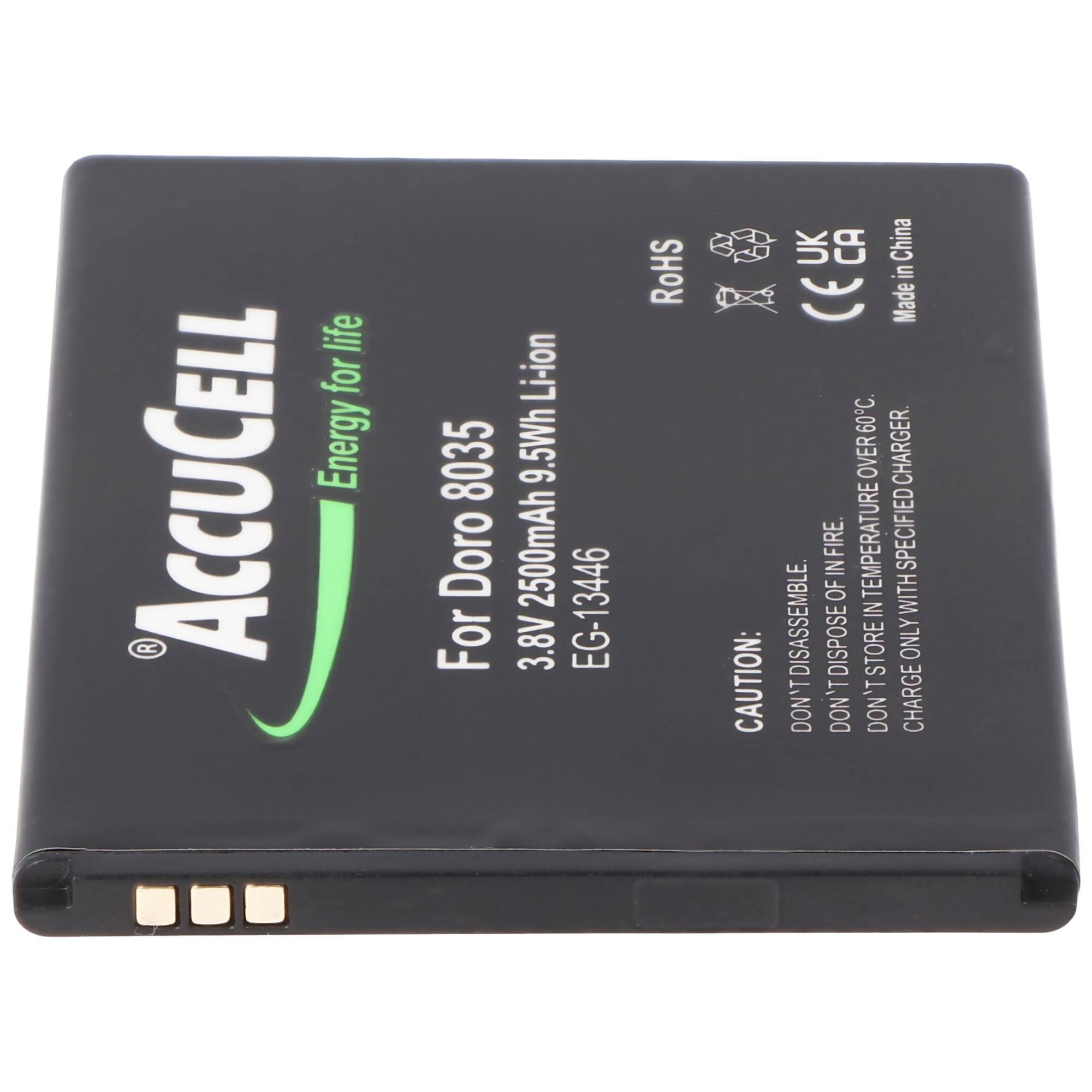 Akku nur passend für Doro 8035 Li-ion Akkutyp DBT-2500A, DBS-0170 3,7 Volt, 3,8 Volt 2350mAh