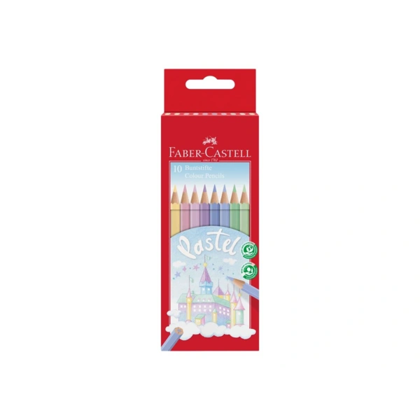 Faber-Castell CASTLE - Farbstift - permanent - verschiedene Pastellfarben (Packung mit 10) Faber-Castell CASTLE - Farbstift - permanent - verschiedene Pastellfarben (Packung mit 10)