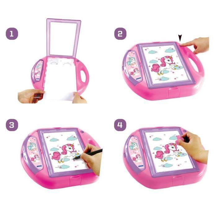 LEXIBOOK - Zeichenprojektor Einhorn - Muster und Stempel