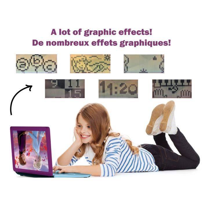 DIE SCHNEEKÖNIGIN Zweisprachiges pädagogisches Computerkind (FR / DE) LEXIBOOK - 124 Aktivitäten