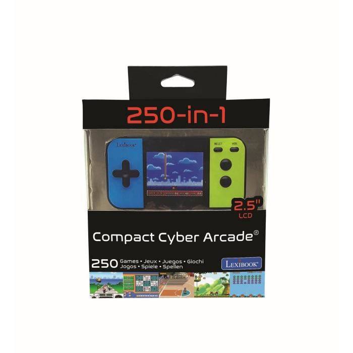 LEXIBOOK Compact Cyber Arcade tragbare Konsole - 2,5 '' Bildschirm - 250 Spiele