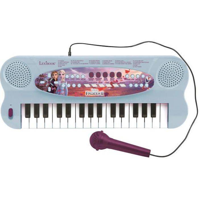 LEXIBOOK - Frozen II - Elektronische Tastatur mit Mikrofon (32 Tasten)
