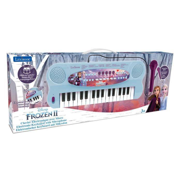 LEXIBOOK - Frozen II - Elektronische Tastatur mit Mikrofon (32 Tasten)