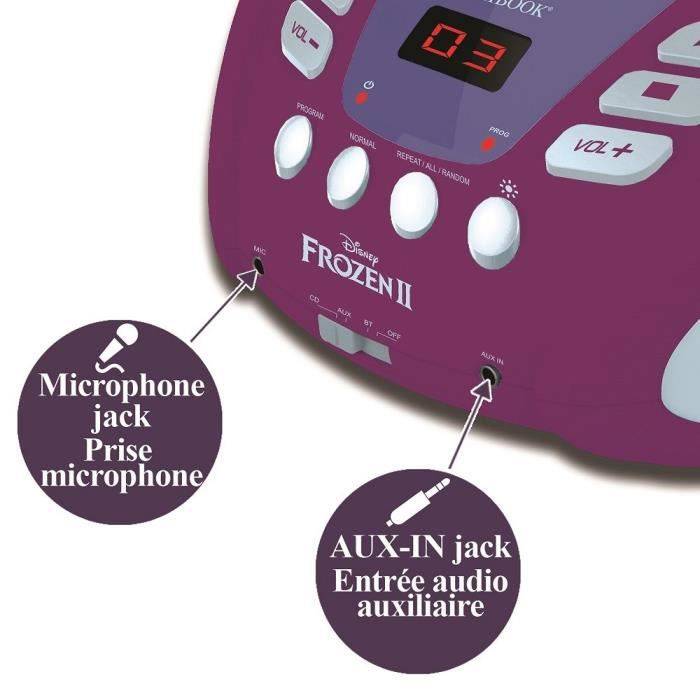 Gefrorener Bluetooth-CD-Player mit Lichteffekten