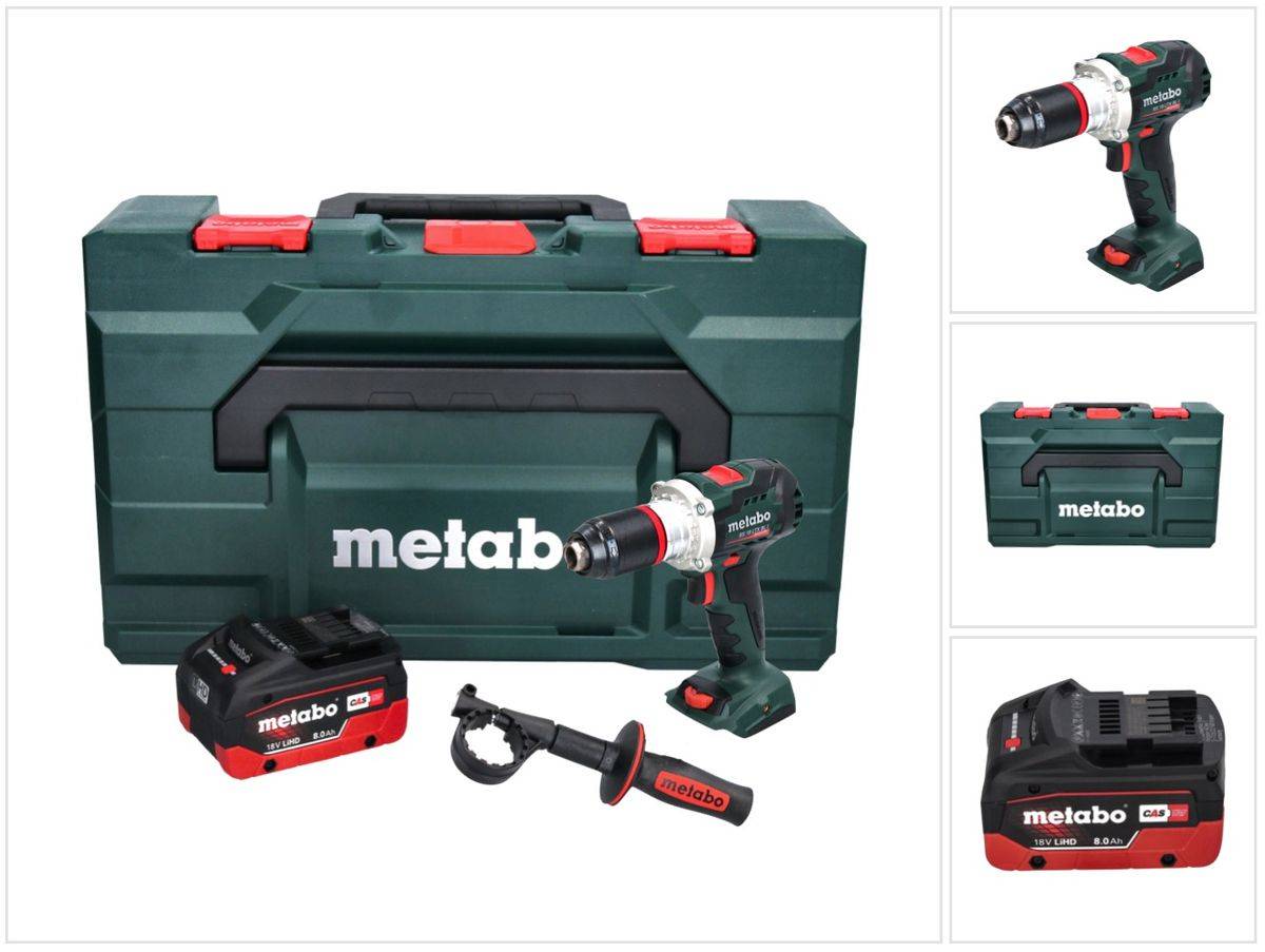 Metabo BS 18 LTX BL I Akku Bohrschrauber 18 V 130 Nm + 1x Akku 8,0 Ah + metaBOX - ohne Ladegerät
