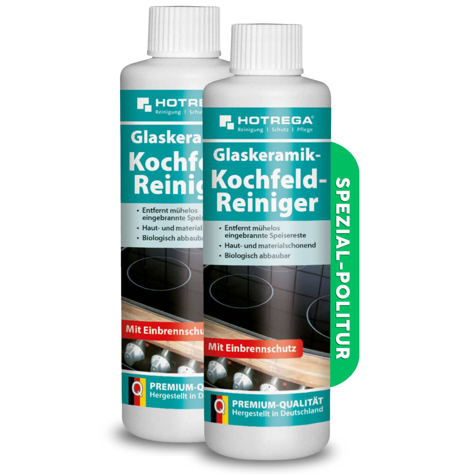 HOTREGA Glaskeramik Kochfeld Reiniger 250ml Set - Menge:2