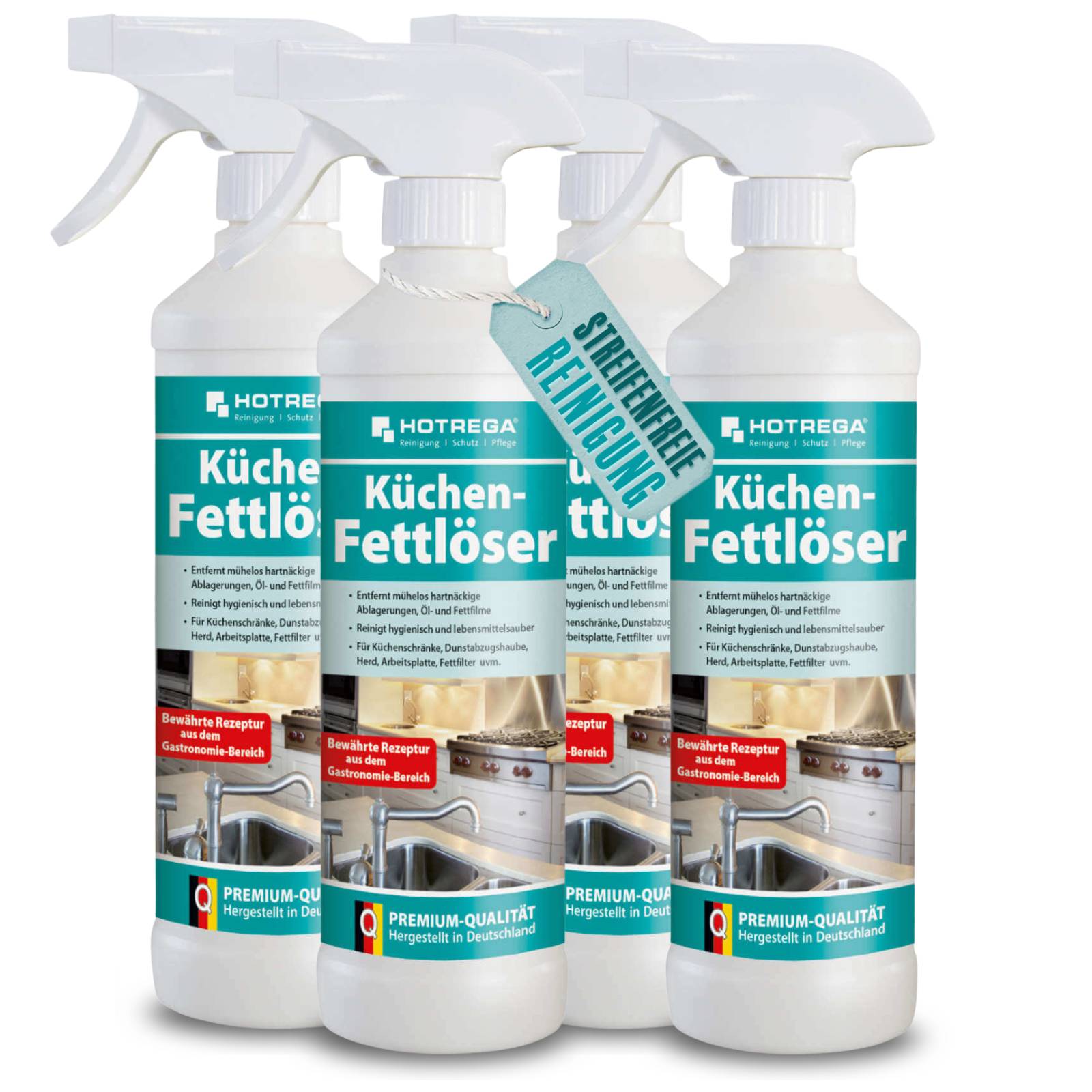 HOTREGA Küchen Fettlöser Sets - Menge:4