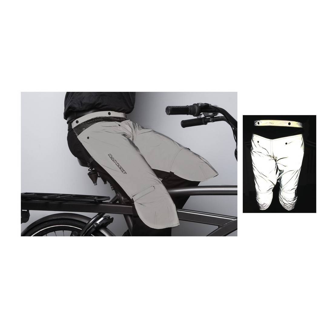 Rainlegs 705 Rainlegs Regenschutz Reflective, Größe XL, silber/reflex