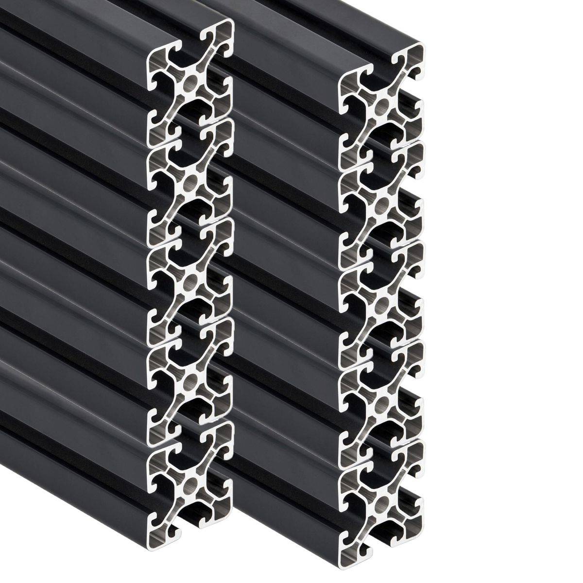 SCHMIDT systemprofile 10 Stab je 2000mm Aluminium Profil 40x40mm Nut 8 Strebenprofil Anthrazit 4040 Aluprofil Konstruktionsprofil 2m