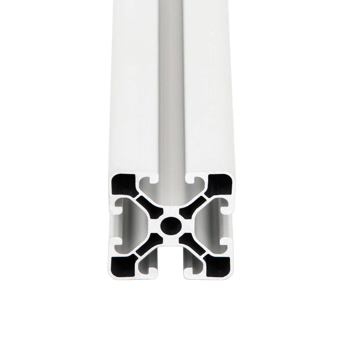 SCHMIDT systemprofile 6 Stück 2000mm Aluminium Profil 40x40mm Nut 8 Strebenprofil Weiß 4040 Aluprofil Konstruktionsprofil 2m