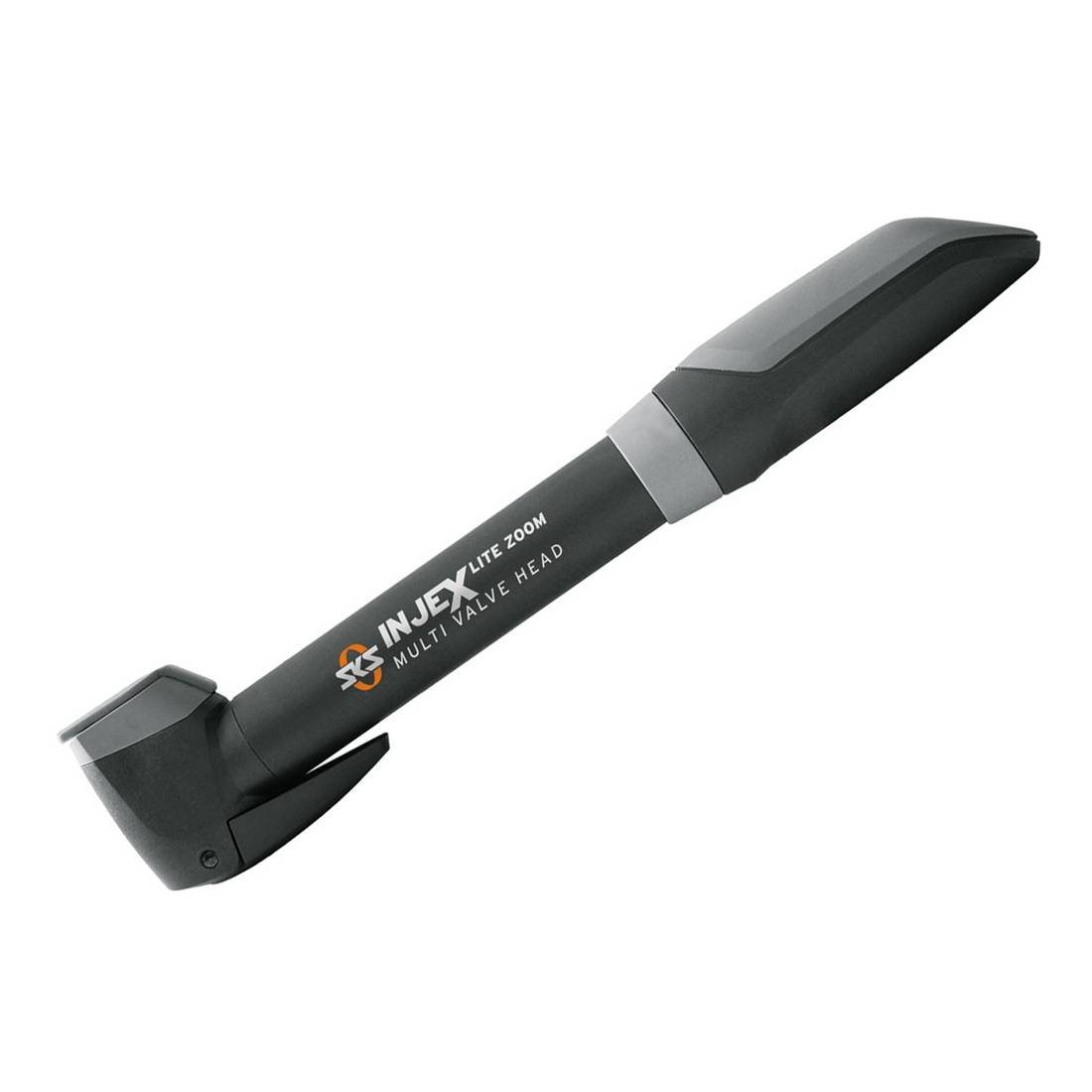 SKS 11016 Minipumpe Injex Lite Zoom 256mm, mit Multi Valve Head, schwarz/grau