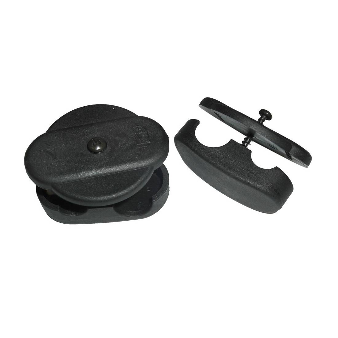 KLICKfix 0311A Korb-Fix II für engmaschige Körbe, schwarz (1 Paar)
