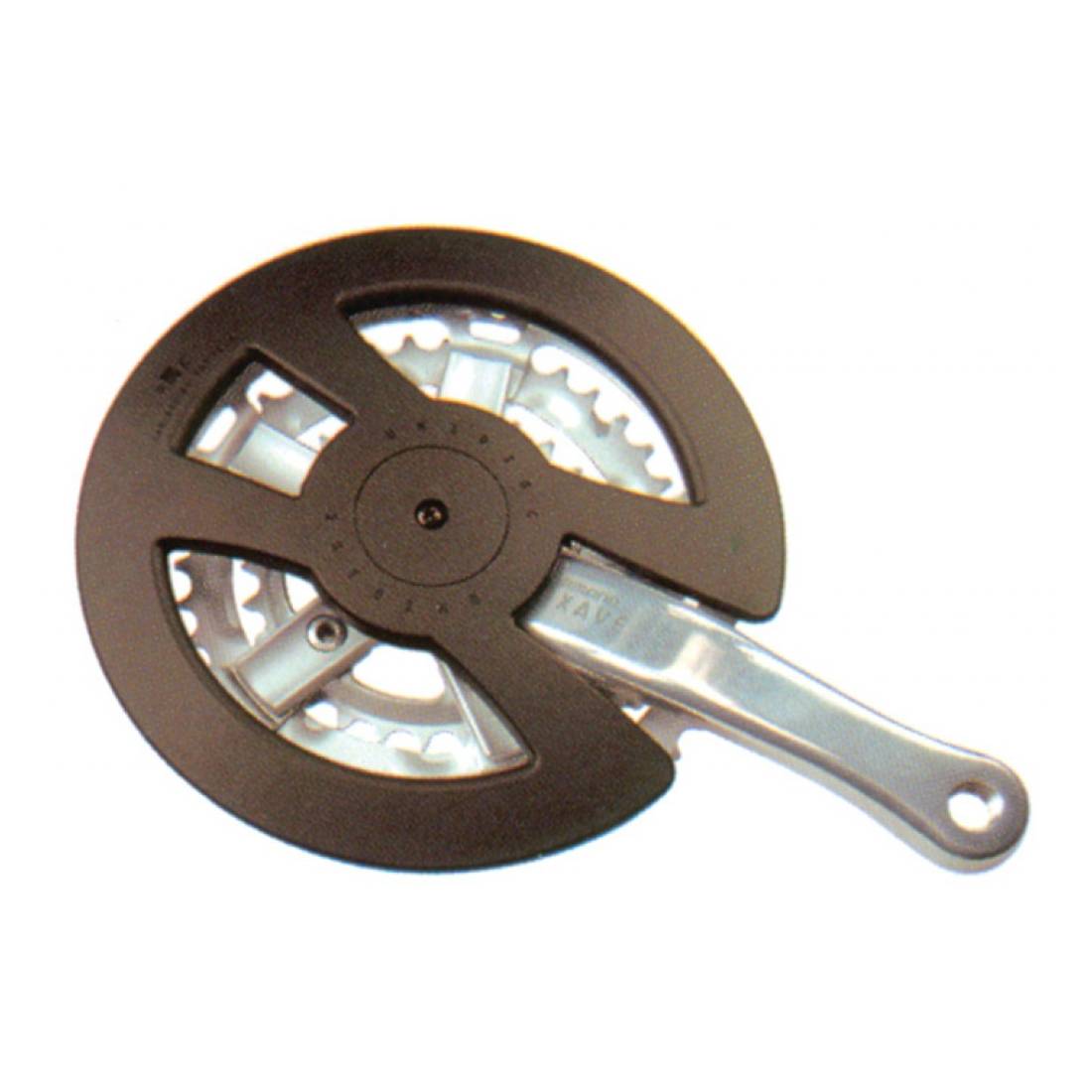 KLICKfix 0729G Kettenschutzscheibe Unidisc für mehrfach-Kurbel-garnitur, bis 48 Zähne, schwarz