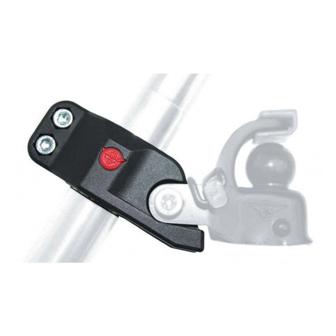 Hebie 059905 Sattelstützadapter für Anhängerkupplung F 1, Ø 26-31mm, schwarz