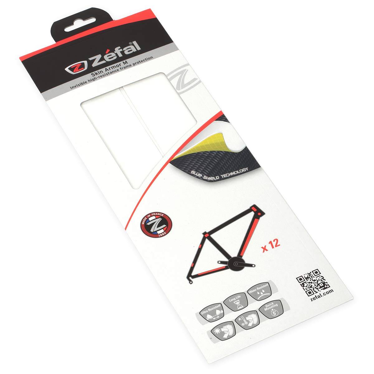 Zéfal 2601 Rahmenschutz Skin Armor L transparent 14 Patches, transparent, 14-teilig (1 Set)