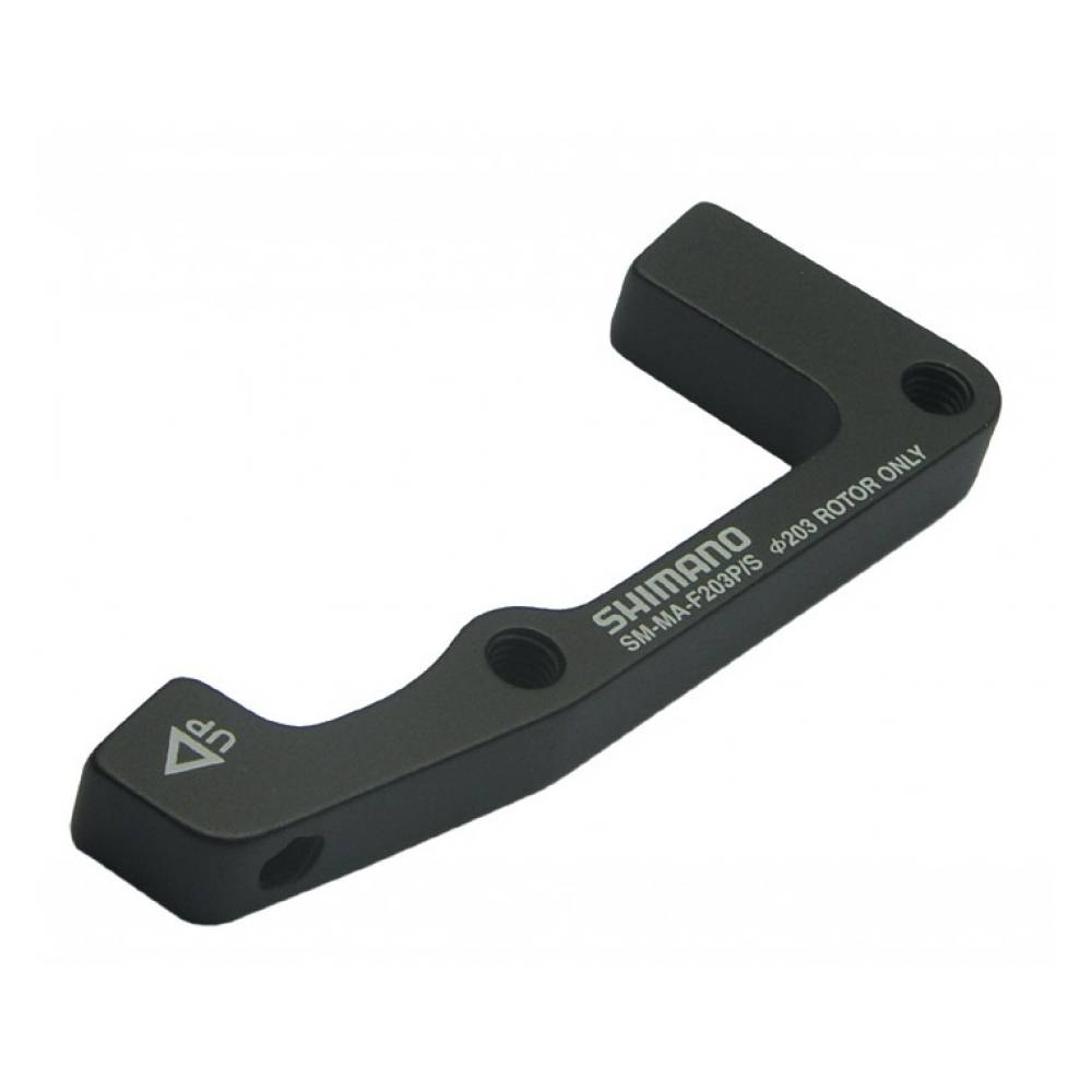 SHIMANO ISMMAF203PSA Adapter für PM-Bremse/IS-Gabel VR, für 203mm, für "XTR/Deore XT/LX" BR-M966/765/585, schwarz