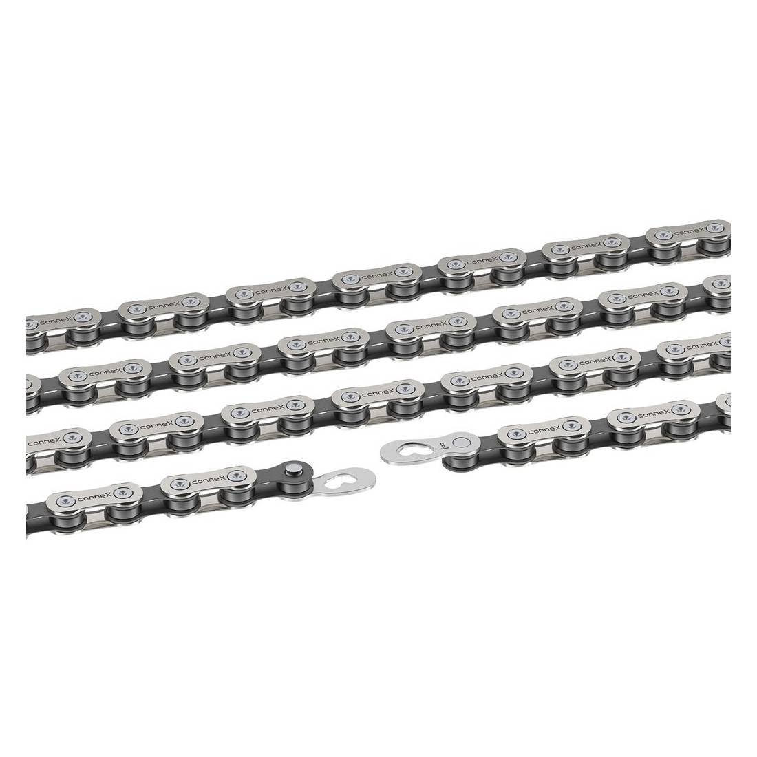 Connex 6601-4804-0420 Schaltungskette "804", 1/2" x 3/32", 114 Glieder, 7,2 mm, 6/7/8-fach, silber/grau