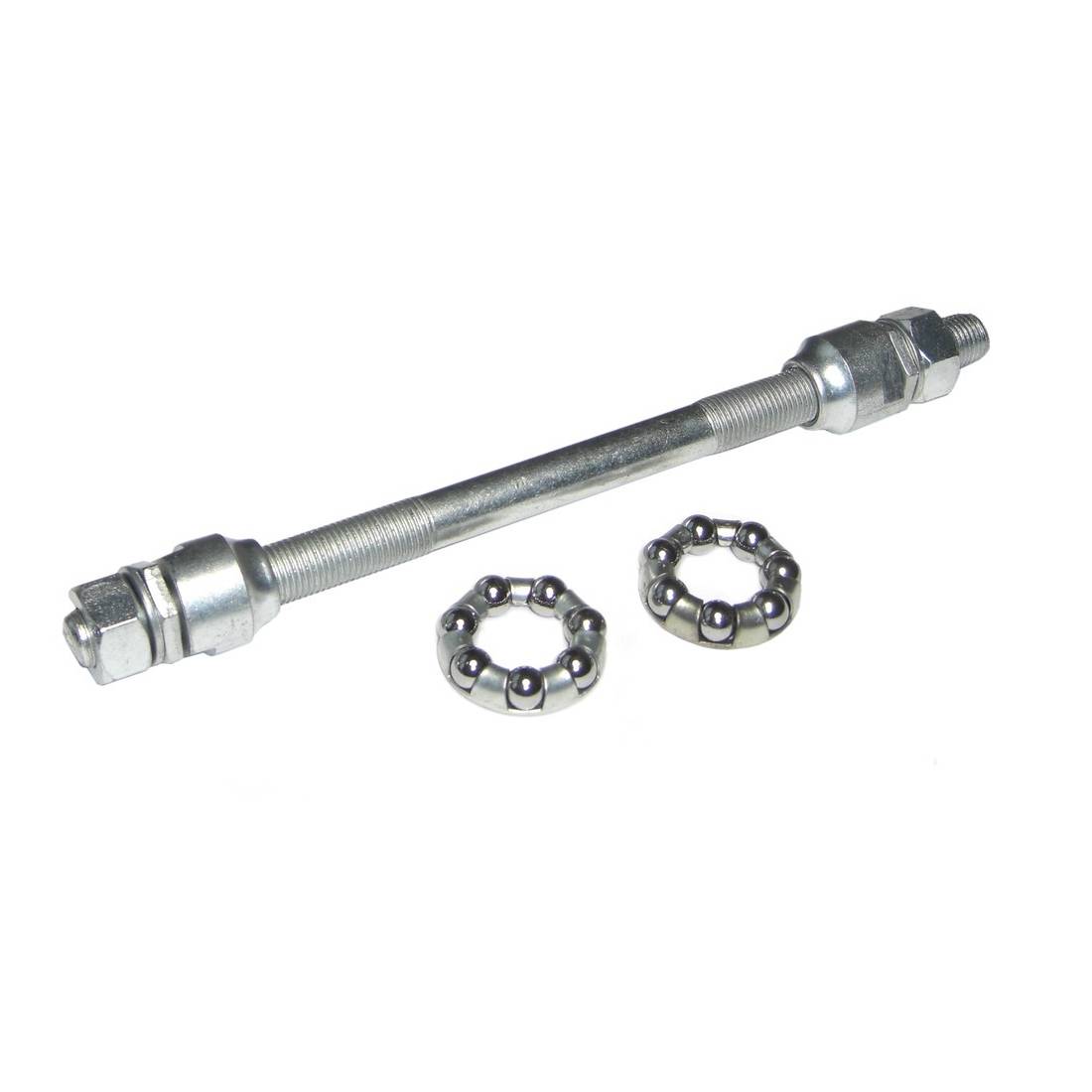 Hinterrad-Achse 165mm FG 9,5mm doppelt gekontert, silber
