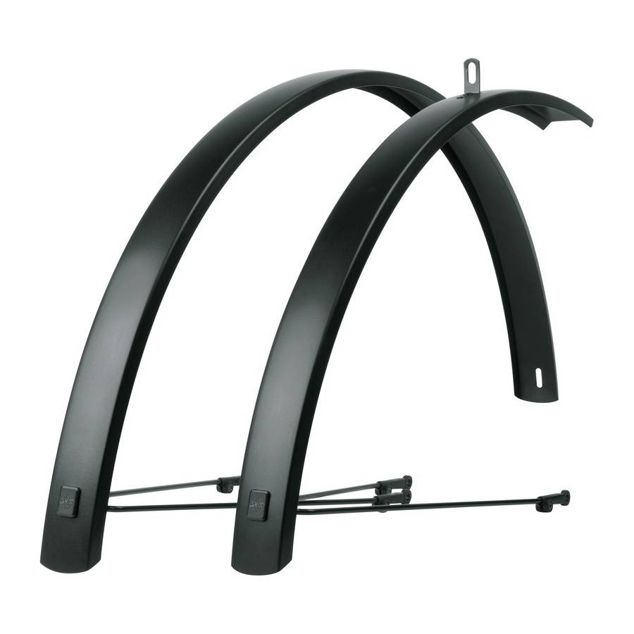 SKS 11494 Trekkingbleche 28" EDGE AL 46 mm, Alu Reifenbreite 42 mm, schwarz matt (1 Set)