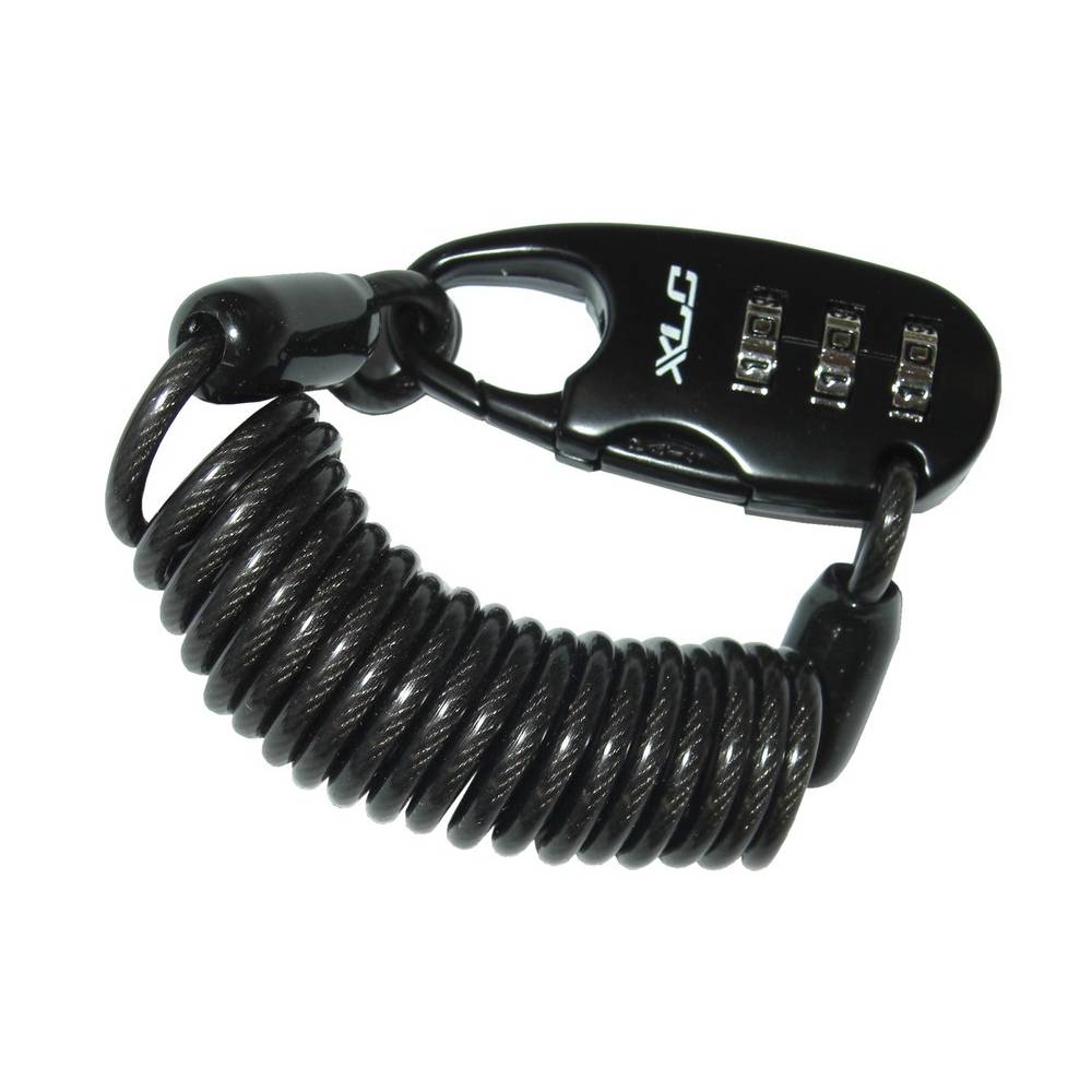 XLC Zahlenspiralkabelschloss Scareface Ø 3x1200mm, schwarz