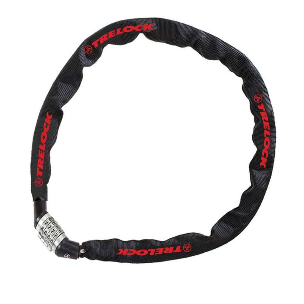 Trelock 8004394 Kettenschloss Kombi 110cm, Ø 4mm BC 115/110/4, ohne Halter, schwarz