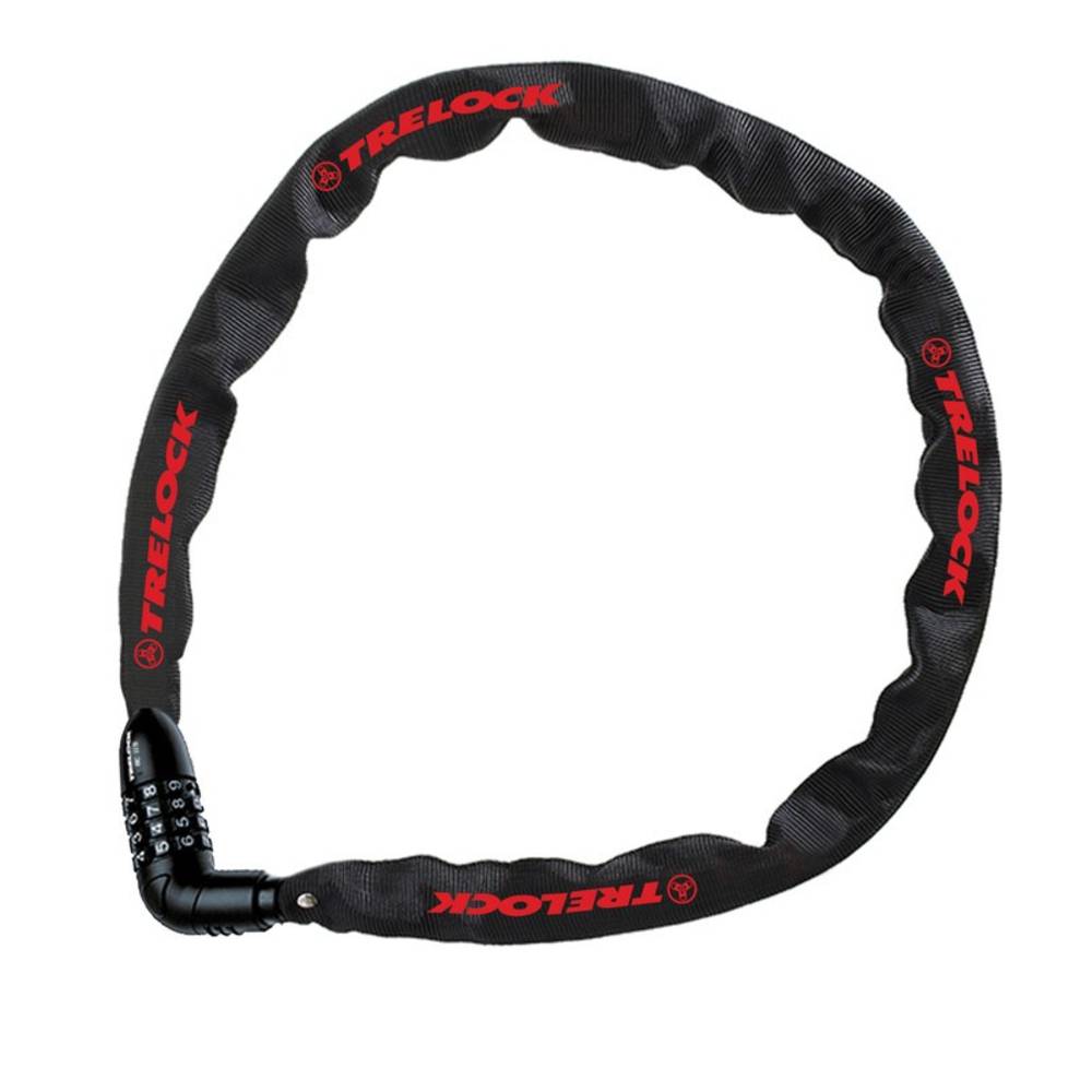 Trelock 8004394 Kettenschloss Kombi 110cm, Ø 4mm BC 115/110/4, ohne Halter, schwarz